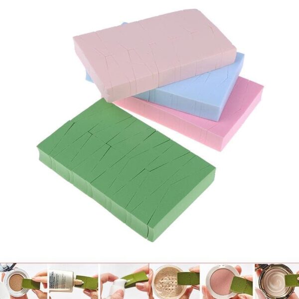 Shopstar 24 Pieces Makeup Sponge Blender For Face Curve Blending, Latex Free Small Wedge Shaped Smooth Apply Beauty Sponge Applicator For Liquid Cream Foundation Halloween Costume Festival Makeup - Image 5
