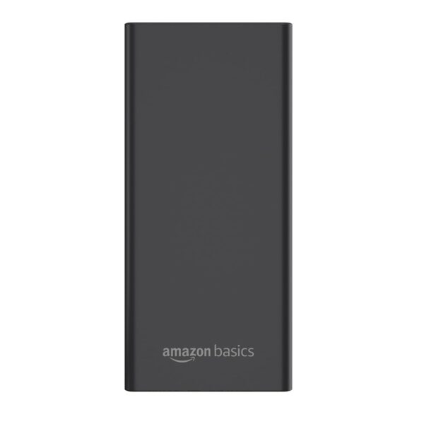 Amazon Basics 10000mAh 22.5W Fast Charging Power Bank with Cable | Triple Output Ports |Dual Input Ports | Lithium Polymer Power Bank | Compact Metal Body (Black) - Image 8