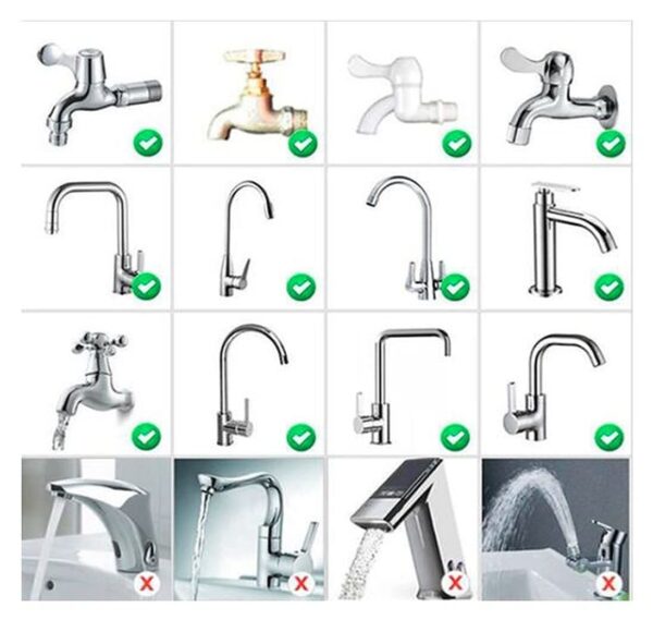 IONIX Activated Carbon Faucet Water Filters Universal Interface Home Kitchen Faucet Tap Water | Tap filter Multilayer | Clean Purifier Filter Cartridge Five Layer Water Filter-Pack of 1 - Image 7