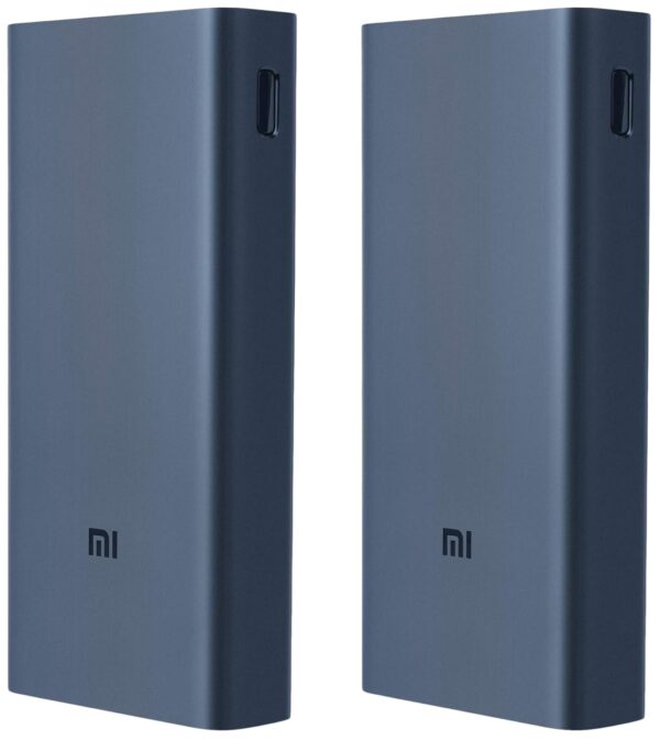 MI Power Bank 3i 20000mAh Lithium Polymer 18W Fast Power Delivery Charging | Input- Type C | Micro USB| Triple Output | Sandstone Black (Pack of 2) - Image 2