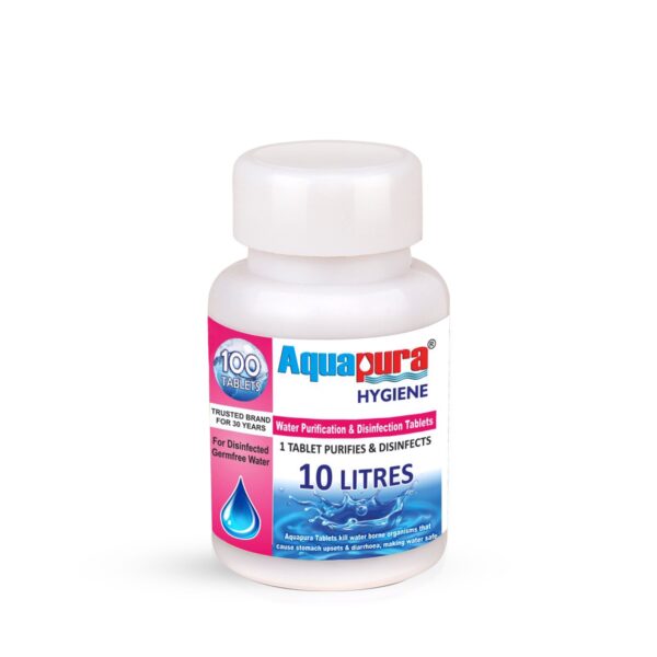 Aquapura Water Purifier Tablets - 100 Pieces, White - Image 3