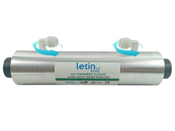 letino Uv Set With Clamps Uv Chamber (Heavy Aluminium Barrel), Uv Corded Electric Led Light (Strip), 2 Pieces Elbow, Teflon Tape And 2 Clamps For All Ro Water Ro Purifier - Image 4