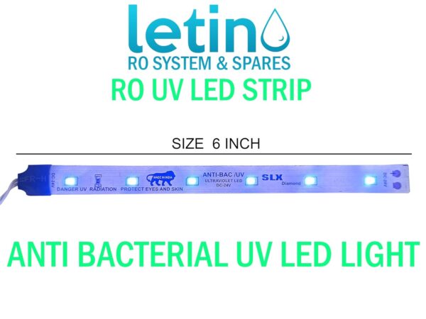 letino Uv Set With Clamps Uv Chamber (Heavy Aluminium Barrel), Uv Corded Electric Led Light (Strip), 2 Pieces Elbow, Teflon Tape And 2 Clamps For All Ro Water Ro Purifier - Image 5