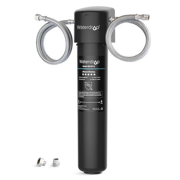 Waterdrop 15Ua Under Sink Water Filter System,16K Gallons Ultra High Capacity Main Faucet Under Counter Water Filtration System,Removes 99% Lead,Fluoride,Chlorine,Bad Taste,Usa Tech,0.5 Micron,White - Image 2