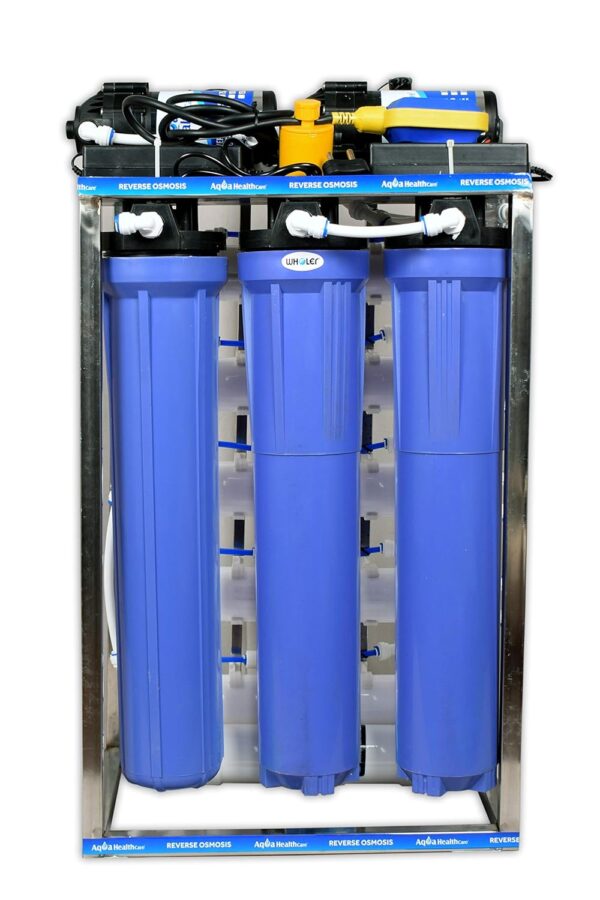 WHOLER 100 LPH RO PLANT Commercial RO+UV+TDS+AUTO SHUT OFF water purifier 100 Liter Per Hour Blue Stainless steel Full Automatic with TDS Adjuster - Image 2