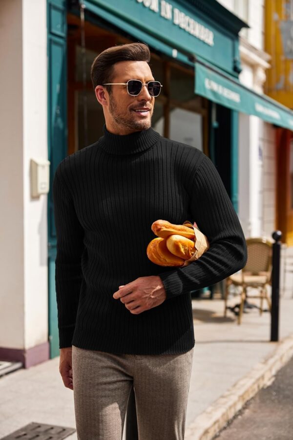 DENIMHOLIC Men Cotton Turtle neck Sweater - Image 10
