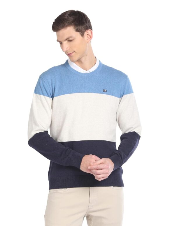 Arrow Men Cotton Casual Sweater - Image 2