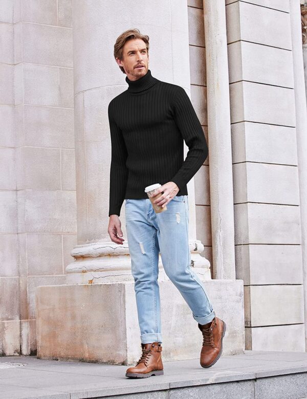 DENIMHOLIC Men Cotton Turtle neck Sweater - Image 7