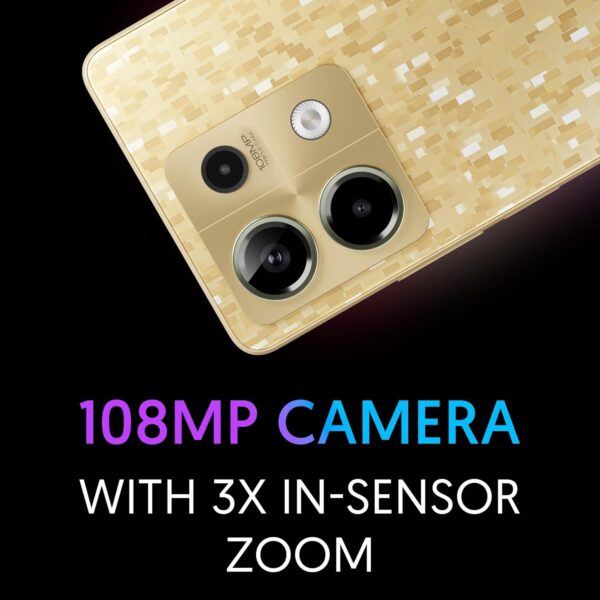 Redmi Note 13 5G (Prism Gold, 12GB RAM, 256GB Storage) | 5G Ready | 120Hz Bezel-Less AMOLED | 7.mm Slimmest Note Ever | 108MP Pro-Grade Camera - Image 6