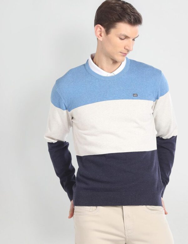 Arrow Men Cotton Casual Sweater - Image 3