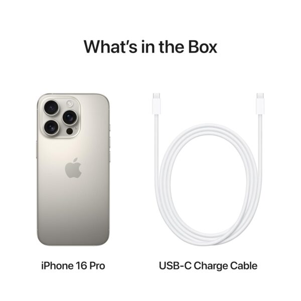 iPhone 16 Pro 1 TB: 5G Mobile Phone with Camera Control, 4K 120 fps Dolby Vision and a Huge Leap in Battery Life. Works with AirPods; Natural Titanium - Image 7