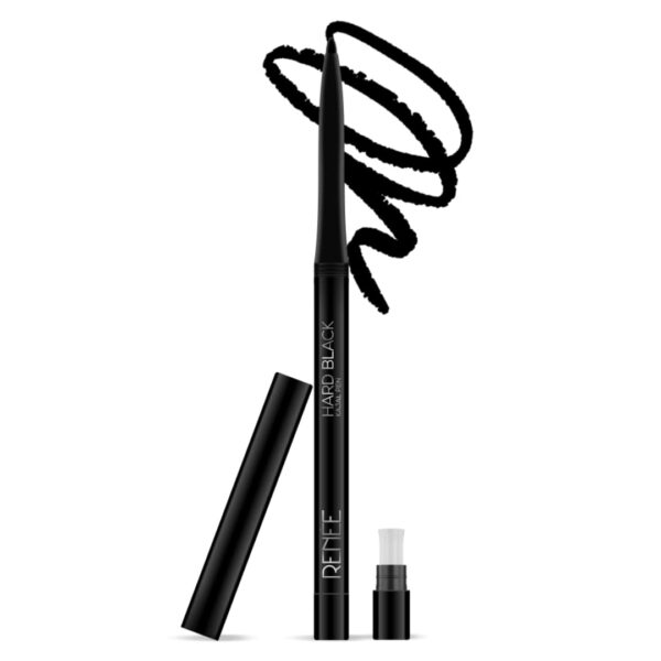 RENEE Hard Black Kajal Pen | 24 Hrs Stay Long Lasting Super Black Kajal Pencil 0.35gm, Matte Finish, Rich Color Payoff, Smudge & Water Proof with One Swipe Application Formula - Image 5