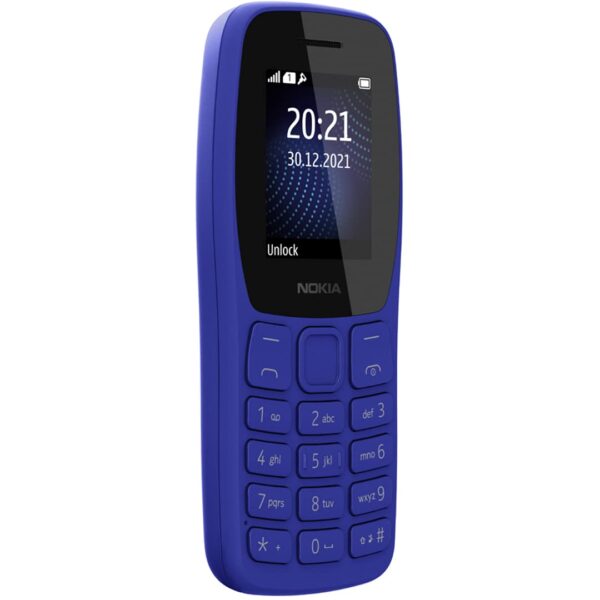 Nokia 105 Classic | Single SIM Keypad Phone with Built-in UPI Payments, Long-Lasting Battery, Wireless FM Radio, Charger in-Box | Blue - Image 3