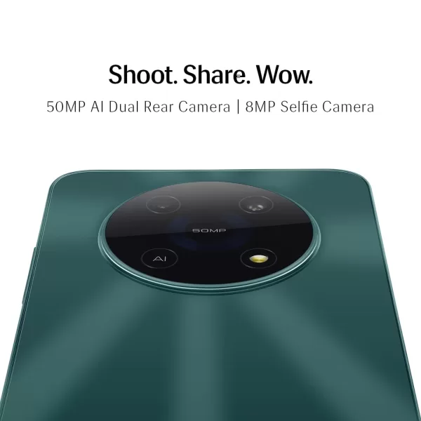 Lava Yuva 5G (Mystic Green, 4GB RAM, 64GB Storage) | Octacore 5G 6nm Processor | 50 MP AI Camera |5000 mAh Battery| Upto 8 GB Expandable RAM - Image 5