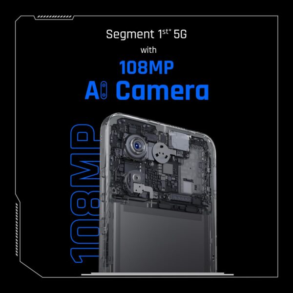 TECNO POVA 6 NEO 5G (Midnight Shadow, 8GB+256GB) | Advanced AI Features | 108MP Ultra Clear AI Camera | D6300 Powerful Processor | 5 Year Lag Free Fluency | 5000 mAh Battery | InBuilt Infrared and NFC - Image 4