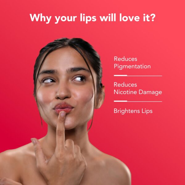 Bella Vita Organic NicoLips Lip Scrub Balm Brightening Dark Lips for Men and Women Dry Lips/Smoker/Chapped Lip & Lipstick Stains Removal Lipcare, 20 g - Image 5