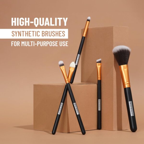 Swiss Beauty Makeup Brushes Set, Makeup Accessory,Gold, 100G - Image 5