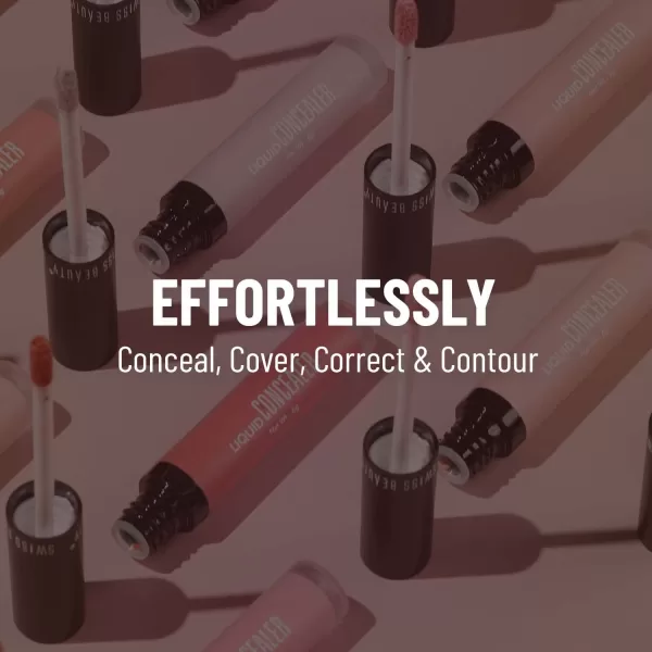Swiss Beauty Liquid Light Weight Concealer With Full Coverage |Easily Blendable Concealer For Face Makeup With Matte Finish | Shade- Warm-Sand, 6g - Image 6