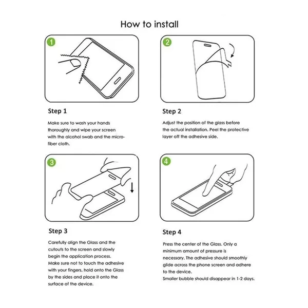 Amazon Brand - Solimo Tempered Glass Screen Protector for Iqoo Z9X 5G Smartphone with Edge-to-Edge Coverage|Easy Installation Kit(Black) - Image 3