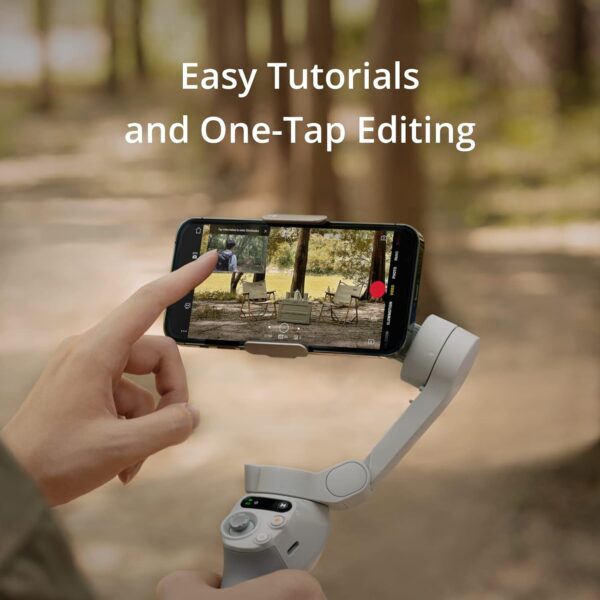 DJI OSMO Mobile SE Intelligent Gimbal 3-Axis Phone Gimbal Portable and Foldable for Android & iPhone with ShotGuides Smartphone Gimbal with ActiveTrack 5.0 Vlogging Stabilizer YouTube Video, Grey - Image 7