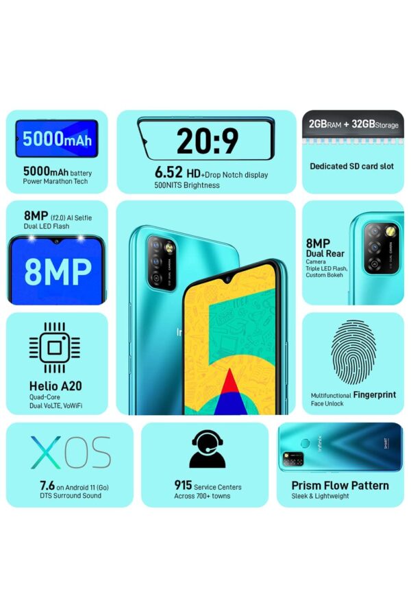 Infinix Smart 5A (Quetzal Cyan, 32 GB) (2 GB RAM) - Image 8
