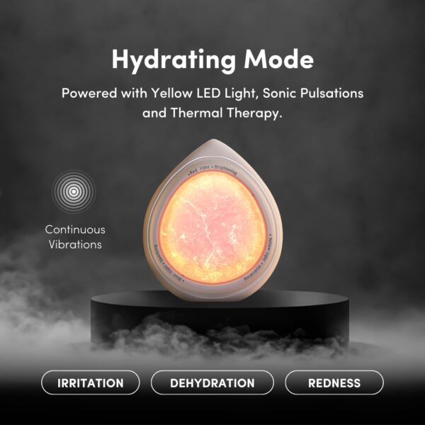 Numour ARIA Jade stone LED facial device | Anti-Aging, Anti-Acne, Hydrates, Lifts Skin | Red, Yellow, Blue LED Light Therapy For Face | Dermatologist Approved | Compatible with any Moisturizer, Serum, Face Masks| Smart Skincare Rechargeable Device - Image 6