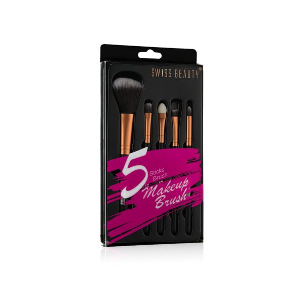 Swiss Beauty Makeup Brushes Set, Makeup Accessory,Gold, 100G - Image 2