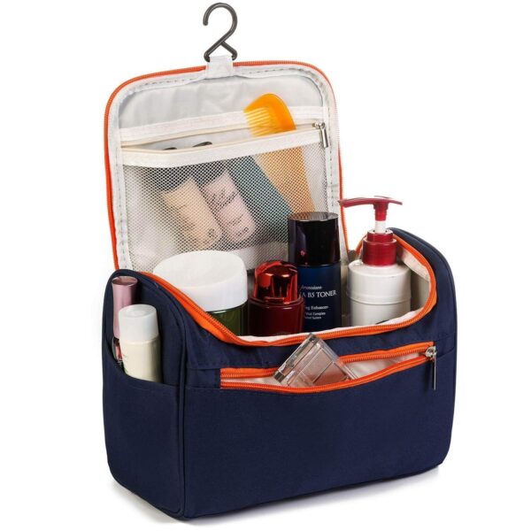 Rabbonix Cosmetic Makeup Organizer Toiletry Bag for Women & Men | Blue | Pack of 01 - Image 3