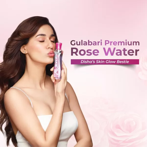 Dabur Gulabari Premium Rose Water/Face Toner - 400ml | No Paraben | Alcohol Free | Cleanses, Hydrates & Moisturises Skin | Balances & Restores Skin's pH Levels | For All Skin Types - Image 4
