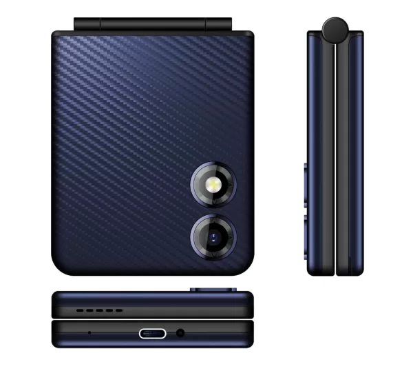 Micromax All-New X1i Flip keypad Phone with Dual SIM | Big 2.4" Display | TypeC USB Port | Wireless FM | Auto Call Recording | Black Blue | - Image 4