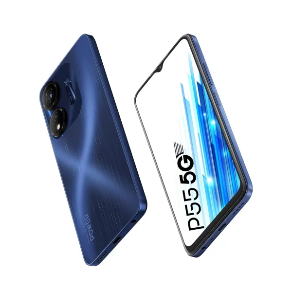 itel P55 5G | 4GB RAM+64GB ROM, Upto 8GB RAM with Memory Fusion| 50MP AI Dual Rear Camera| 5000mAh Battery with 18W Type-C Fast Charging | Dimensity 6080| Galaxy Blue - Image 7