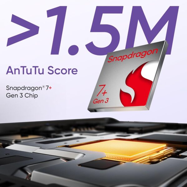 realme GT 6T 5G (Miracle Purple,8GB RAM+256GB Storage) | India's 1st 7+ Gen 3 Flagship Chipset | 1.5M + AnTuTu Score | 5500mAh+120W | The World's Brightest Flagship Display - Image 4
