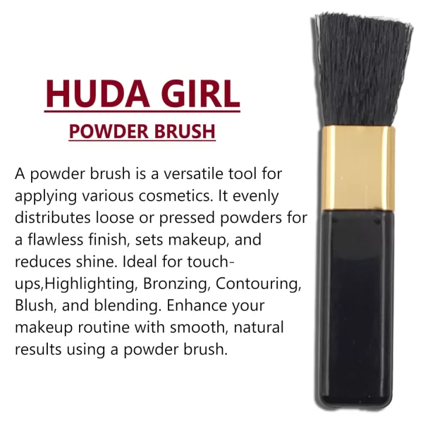 HUDA GIRL All-in-One Makeup Kit with Mirror - Includes 24 Eyeshadow Palette with Brush, 3 Eyebrow Powder, 3 Lip Gloss, 2 Applicator, Blush Contour and Highlighter Palette for Girl & Womens - Image 7