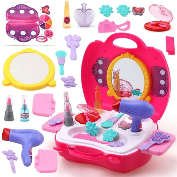 Toyshine Carry Along Beauty Set Toy with Briefcase and Accessories, (Multicolour) - Image 2