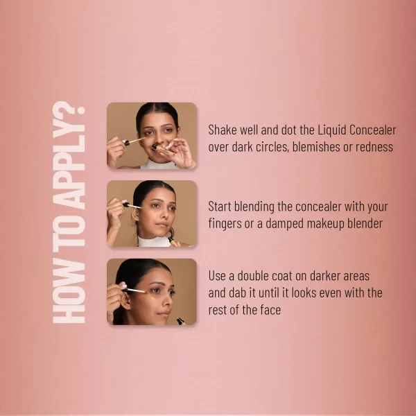 Swiss Beauty Liquid Light Weight Concealer With Full Coverage |Easily Blendable Concealer For Face Makeup With Matte Finish | Shade- Warm-Sand, 6g - Image 7