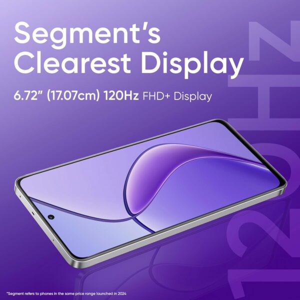 realme 12x 5G (Coral Red, 8GB RAM, 128GB Storage) | Upto 16GB (8+8GB) Dynamic RAM | Dimensity 6100+ Processor | 50 MP AI Camera | 7.69 mm Ultra-Slim Trendy Watch Design | 45 W SUPERVOOC Charge - Image 7