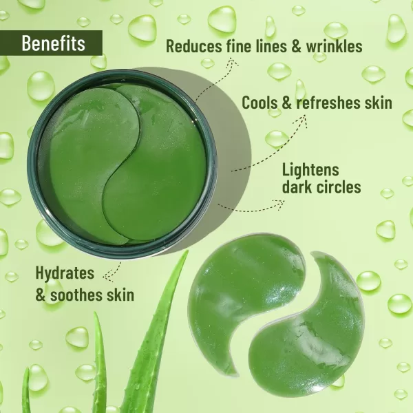 Swiss Beauty Hydra Anti Wrinkle Eye Serum Patch| Treats Dark Circles, Fine Lines And Wrinkles | Enriched With Collagen And Aloe Vera Extract | Shade- Aloevera, 60 Pcs| - Image 7