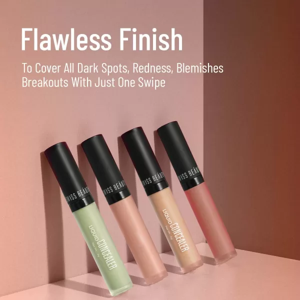Swiss Beauty Liquid Light Weight Concealer With Full Coverage |Easily Blendable Concealer For Face Makeup With Matte Finish | Shade- Warm-Sand, 6g - Image 3