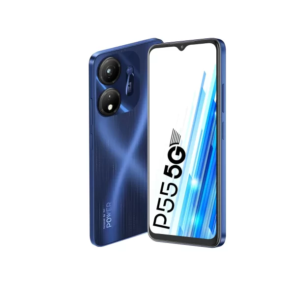 itel P55 5G | 4GB RAM+64GB ROM, Upto 8GB RAM with Memory Fusion| 50MP AI Dual Rear Camera| 5000mAh Battery with 18W Type-C Fast Charging | Dimensity 6080| Galaxy Blue - Image 6
