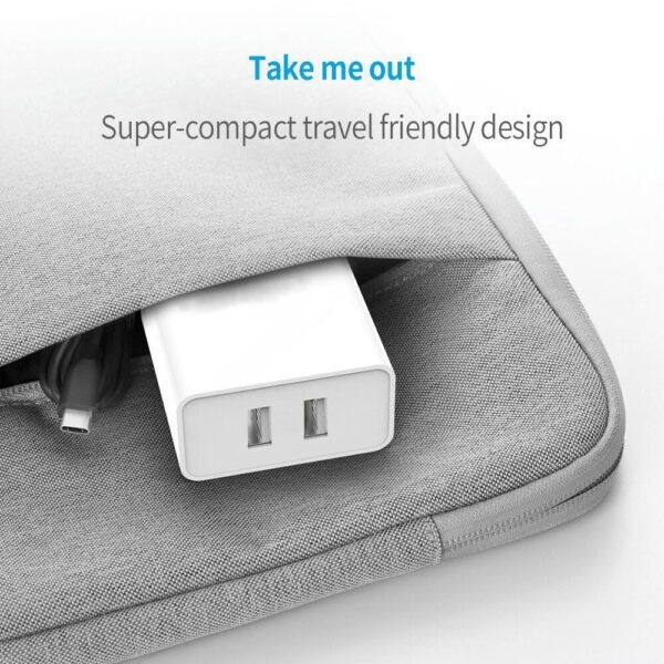 Dual Port Charger for Infinix GT 20 Pro 5G, Hot 20 4G, Hot 20S, Hot 40, Hot 40i, Hot 50 5G, Note 12 2023/40 5G / 40 Pro 5G / 40 Pro Plus 5G / 40X with Type-C USB Cable (TED15) - Image 5