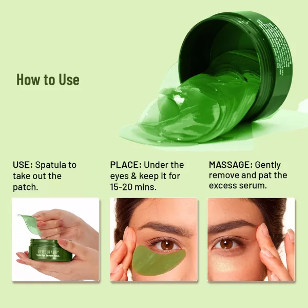 Swiss Beauty Hydra Anti Wrinkle Eye Serum Patch| Treats Dark Circles, Fine Lines And Wrinkles | Enriched With Collagen And Aloe Vera Extract | Shade- Aloevera, 60 Pcs| - Image 9