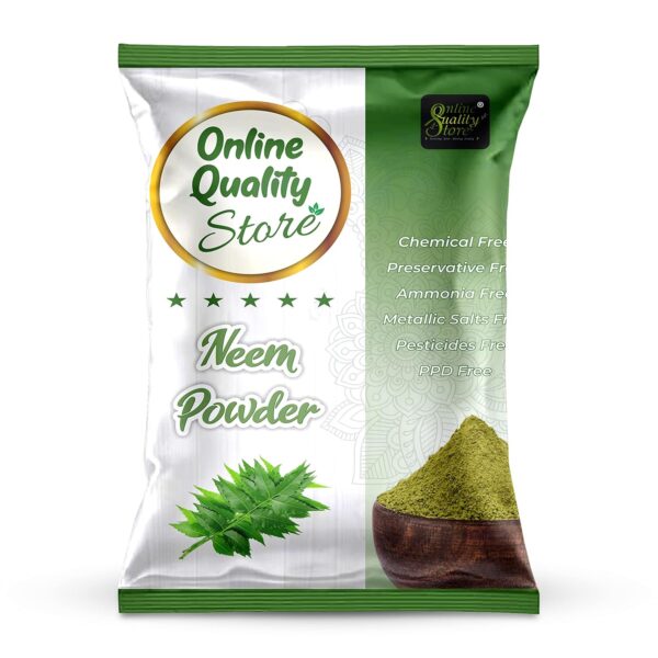 Online Quality Store Pure Neem Leaves Powder For Pimple-free Clear Skin, silky hair & Hair Cleanser |Organic Pure & Natural Neem Leaves Powder-50g - Image 2