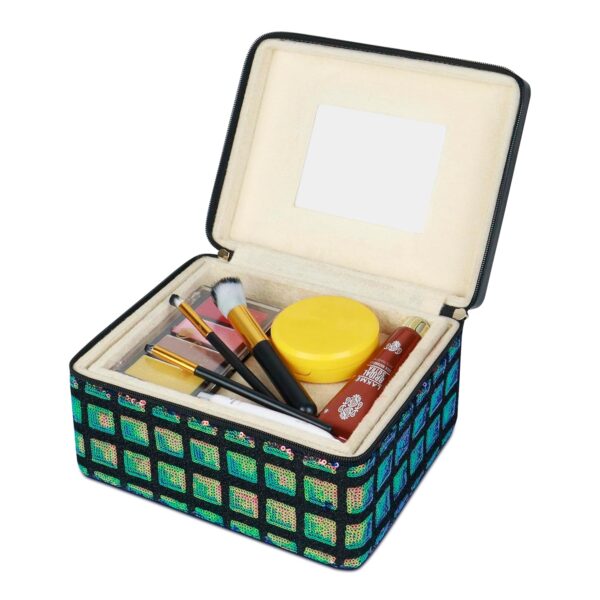 NFI essentials Makeup Organizer Box Makeup Vanity Box Cosmetic Box for Women Bridal Makeup Storage Box Jewelry Box Makeup Kit Box - Image 4