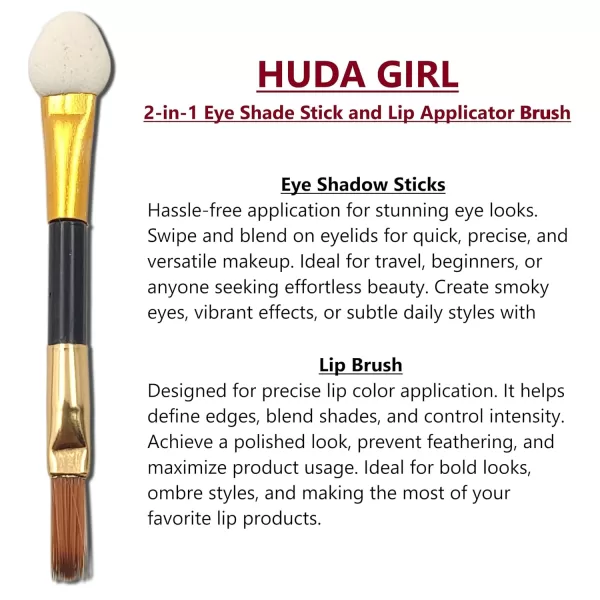 HUDA GIRL All-in-One Makeup Kit with Mirror - Includes 24 Eyeshadow Palette with Brush, 3 Eyebrow Powder, 3 Lip Gloss, 2 Applicator, Blush Contour and Highlighter Palette for Girl & Womens - Image 6