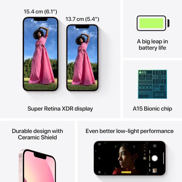 Apple iPhone 13 (128GB) - Pink - Image 6