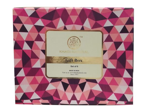Khadi Natural Gift Box with Rose Water Soap, Aloe Vera Soap, Shikakai Cleanser, Green Tea & Aloe Vera Conditioner, Lavender & Ylang Ylang Body Wash & Rose & Honey Moisturizer | All Skin & Hair Types | Set of 6 - Image 5