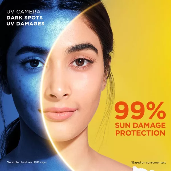 Garnier Super UV Invisible Serum Sunscreen SPF 50 PA++++ UVA/B for Broad Spectrum | Lightweight with Vitamin C | No White Cast | For All Skin Types (Oily, Dry, Acne-prone) | For Men & Women 30ml - Image 8