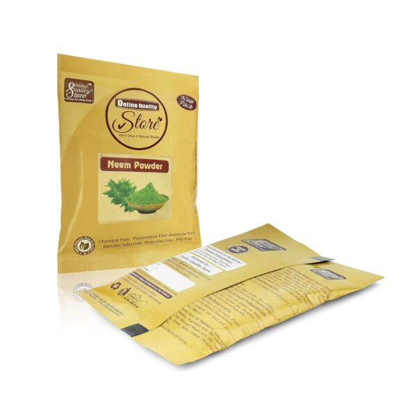 Online Quality Store Pure Neem Leaves Powder For Pimple-free Clear Skin, silky hair & Hair Cleanser |Organic Pure & Natural Neem Leaves Powder-50g - Image 5