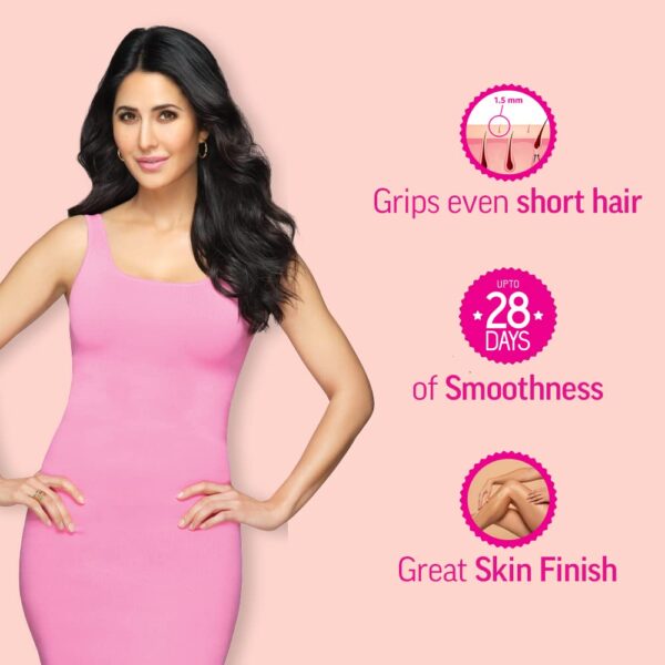 Veet Professional Waxing Strips Kit for Normal Skin, 20 Strips | Gel Wax Hair Removal for Women | Up to 28 Days of Smoothness | No Wax Heater or Wax Beans Required, Pack of 1 - Image 3