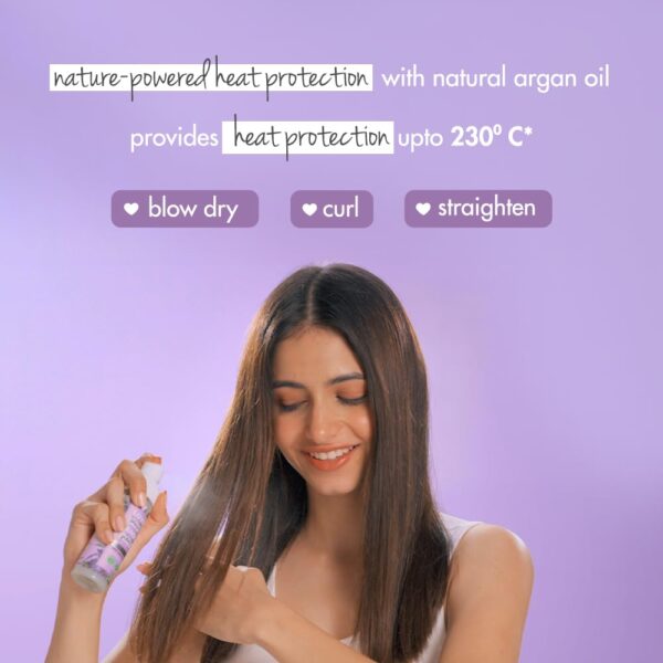 Love Beauty & Planet Unisex Adult Lavender Argan Oil Heat Protect & Conditioning Mist|No Sulfates,Paraben|100Ml - Image 5
